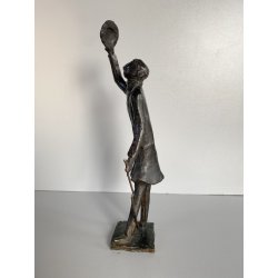 SCULTURA BRONZO ATTR. Van der Nahmer  FIGURA Flaneur UOMO CAPPELLO BASTONE 27cm