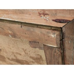 GRANDE ANTICO QUADRO DIPINTO olio tela XIX sec GOLFO NAPOLI Mich. Colio MARINA