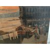 ANTICO QUADRO DIPINTO olio tela XIX sec GOLFO NAPOLI Mich. Colio POSILLIPO MARE