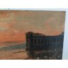 ANTICO QUADRO DIPINTO olio tela XIX sec GOLFO NAPOLI Mich. Colio POSILLIPO MARE