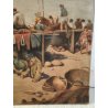 ANTICO QUADRO DIPINTO olio tela XIX sec GOLFO NAPOLI Mich. Colio MARINA BARCHE