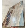 ANTICO QUADRO DIPINTO olio tela XIX sec GOLFO NAPOLI Mich. Colio MARINA BARCHE