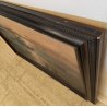 GRANDE ANTICO QUADRO DIPINTO olio tavola MARINA R. Vannini TRAMONTO PESCATORI