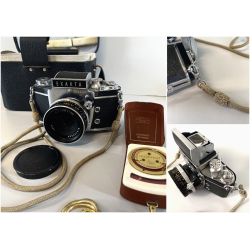 FOTOCAMERA EXAKTA Ihagee Dresden Varex IIa OBIETTIVO Zeiss Jena T 1:2,8 - 50 mm