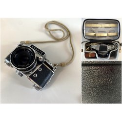 FOTOCAMERA EXAKTA Ihagee Dresden Varex IIa OBIETTIVO Zeiss Jena T 1:2,8 - 50 mm