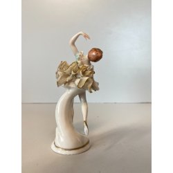 FIGURA STATUINA PORCELLANA Capodimonte BALLERINA PIZZO TUTù COLLEZIONE MANCANZE
