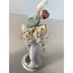 FIGURA STATUINA PORCELLANA Capodimonte BALLERINA PIZZO TUTù COLLEZIONE MANCANZE