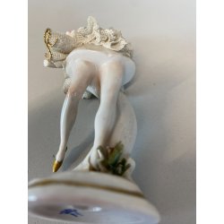 FIGURA STATUINA PORCELLANA Capodimonte BALLERINA PIZZO TUTù COLLEZIONE MANCANZE