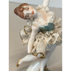 FIGURA STATUINA PORCELLANA Capodimonte BALLERINA PIZZO TUTù COLLEZIONE MANCANZE