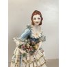 FIGURA STATUINA PORCELLANA Capodimonte FIORAIA PIZZO COLLEZIONE VINTAGE MANCANZE