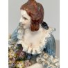 FIGURA STATUINA PORCELLANA Capodimonte FIORAIA PIZZO COLLEZIONE VINTAGE MANCANZE
