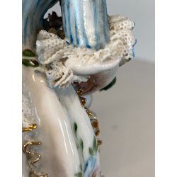 FIGURA STATUINA PORCELLANA Capodimonte FIORAIA PIZZO COLLEZIONE VINTAGE MANCANZE
