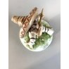 STATUINA PORCELLANA CAPODIMONTE T. Galli MESSICO BAMBINO SEDUTO con FLAUTO DANNI