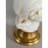 COPPIA BUSTO FANCIULLI SCULTURA CERAMICA BISCUIT Triade PBB Benacchio 7,2 cm/h