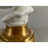COPPIA BUSTO FANCIULLI SCULTURA CERAMICA BISCUIT Triade PBB Benacchio 7,2 cm/h