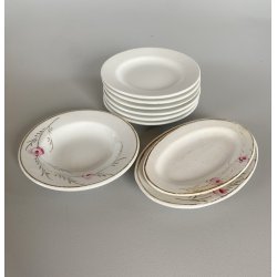 RARO MINI SERVIZIO PER 6 BAMBOLE 9 pz VINTAGE CERAMICA SCI Laveno EPOCA  '39