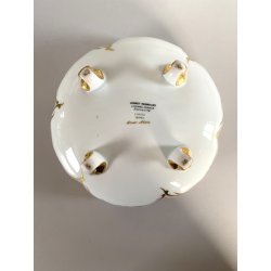 COPPA CENTROTAVOLA BOWL su 3 PIEDI Jammet Seignolles CERAMICA LIMOGES FRANCE