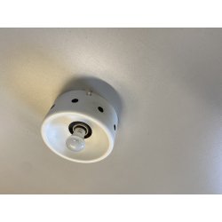 LAMPADA SOFFITTO PARETE Pozzetto DESIGN G. Gramigna PER QUATTRIFOLIO ø 19 cm '70