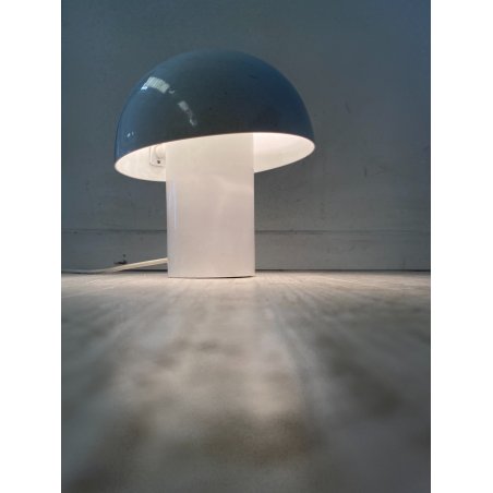LAMPADA TAVALO ABATJOUR VINTAGE METALLO SMALTATO BIANCO DESIGN MODERNISTA '70s
