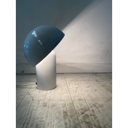 LAMPADA TAVALO ABATJOUR VINTAGE METALLO SMALTATO BIANCO DESIGN MODERNISTA '70s