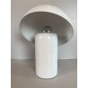 LAMPADA TAVALO ABATJOUR VINTAGE METALLO SMALTATO BIANCO DESIGN MODERNISTA '70s