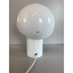 LAMPADA TAVALO ABATJOUR VINTAGE METALLO SMALTATO BIANCO DESIGN MODERNISTA '70s