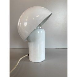LAMPADA TAVALO ABATJOUR VINTAGE METALLO SMALTATO BIANCO DESIGN MODERNISTA '70s