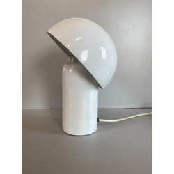 LAMPADA TAVALO ABATJOUR VINTAGE METALLO SMALTATO BIANCO DESIGN MODERNISTA '70s