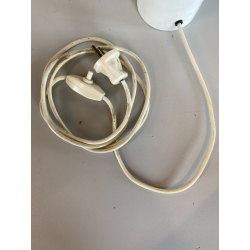 LAMPADA TAVALO ABATJOUR VINTAGE METALLO SMALTATO BIANCO DESIGN MODERNISTA '70s