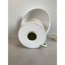 LAMPADA TAVALO ABATJOUR VINTAGE METALLO SMALTATO BIANCO DESIGN MODERNISTA '70s