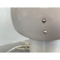 LAMPADA TAVALO ABATJOUR VINTAGE METALLO SMALTATO BIANCO DESIGN MODERNISTA '70s