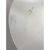 LAMPADA PARETE SOFFITTO a DISCO MODERNISTA METALLO LACCATO BIANCO ANNI '70 ø35cm