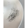 LAMPADA PARETE SOFFITTO a DISCO MODERNISTA METALLO LACCATO BIANCO ANNI '70 ø35cm