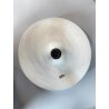 LAMPADA PARETE SOFFITTO a DISCO ROTONDA METALLO LACCATO BIANCO ø 35 cm ANNI '70
