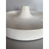 LAMPADA PARETE SOFFITTO a DISCO ROTONDA METALLO LACCATO BIANCO ø 35 cm ANNI '70