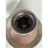 LAMPADA PARETE SOFFITTO a DISCO ROTONDA METALLO LACCATO BIANCO ø 35 cm ANNI '70