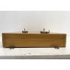 ARMADIETTO PORTACHIAVI PARETE VINTAGE SCATOLA LEGNO CHIARO 20 GANCI SERRATURA