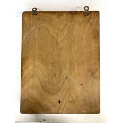 ARMADIETTO PORTACHIAVI PARETE VINTAGE SCATOLA LEGNO CHIARO 20 GANCI SERRATURA