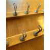 ARMADIETTO PORTACHIAVI PARETE VINTAGE SCATOLA LEGNO CHIARO 20 GANCI SERRATURA