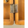 ARMADIETTO PORTACHIAVI PARETE VINTAGE SCATOLA LEGNO CHIARO 20 GANCI SERRATURA