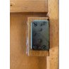 ARMADIETTO PORTACHIAVI PARETE VINTAGE SCATOLA LEGNO CHIARO 20 GANCI SERRATURA
