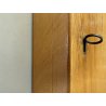 ARMADIETTO PORTACHIAVI PARETE VINTAGE SCATOLA LEGNO CHIARO 20 GANCI SERRATURA