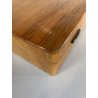ARMADIETTO PORTACHIAVI PARETE VINTAGE SCATOLA LEGNO CHIARO 20 GANCI SERRATURA