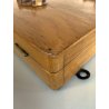 ARMADIETTO PORTACHIAVI PARETE VINTAGE SCATOLA LEGNO CHIARO 20 GANCI SERRATURA