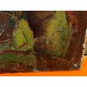 QUADRO DIPINTO olio tela Carlo Monti Arona PAESAGGIO TRAMONTO Lago Maggiore