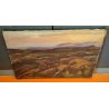 QUADRO DIPINTO olio tela Carlo Monti Arona PAESAGGIO TRAMONTO Lago Maggiore
