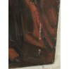 QUADRO DIPINTO olio tela Carlo Monti Arona PAESAGGIO BOSCO STAGNO Lago Maggiore
