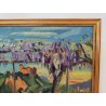 QUADRO DIPINTO olio tela Carlo Monti PAESAGGIO ROCCA ANGERA Lago Maggiore ARONA