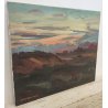 QUADRO DIPINTO olio tela Carlo Monti Arona PAESAGGIO BOSCO ALBA Lago Maggiore