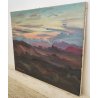 QUADRO DIPINTO olio tela Carlo Monti Arona PAESAGGIO BOSCO ALBA Lago Maggiore